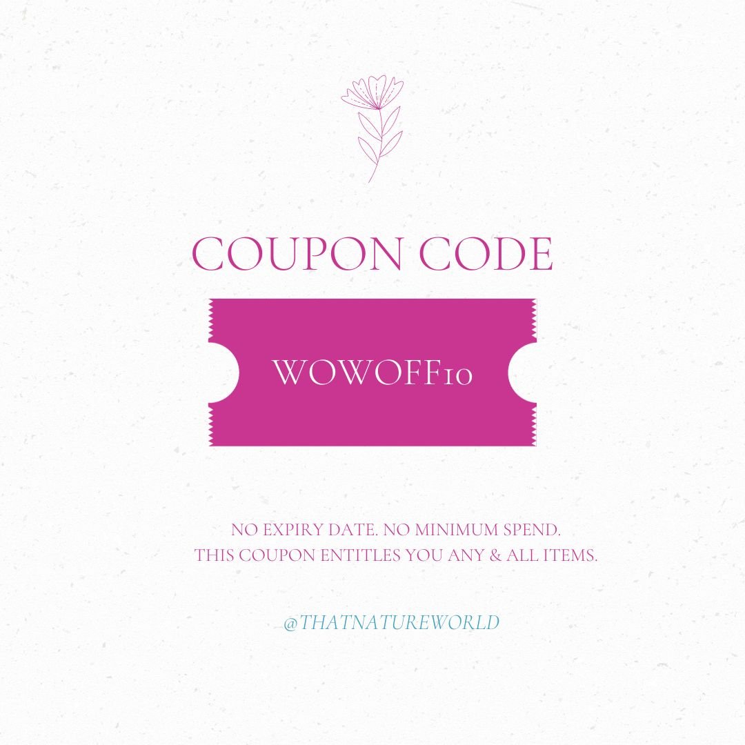 Discount Code - No Minimum Spending - thatnatureworld