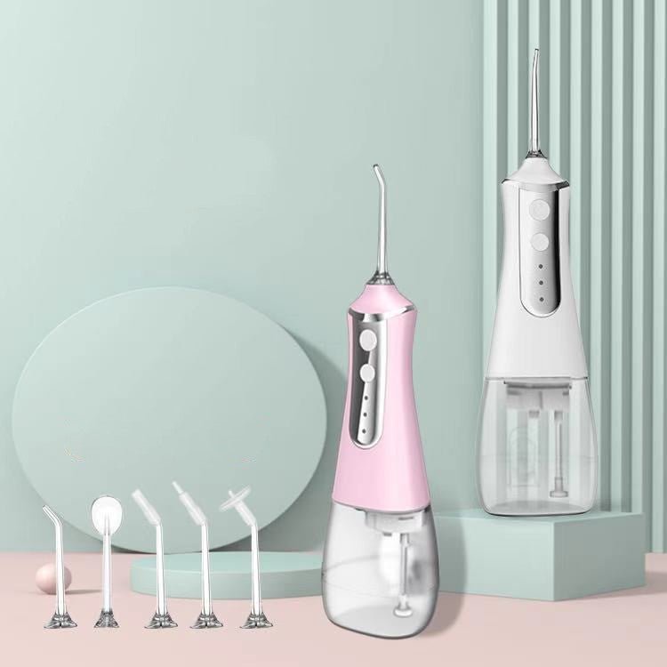 Oral Irrigator USB Rechargeable Water Floss. Portable Dental Water Flosser Jet 350ml. Irrigator Dental Teeth Cleaner 5 Jet