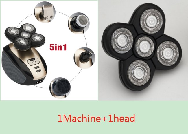 5 In 1 Multifunctional Electric Shaver. 5 Blade Razor For Men Shaved Head. Rechargeable Shaving Machine Beard Nose Hair Trimmer - thatnatureworld