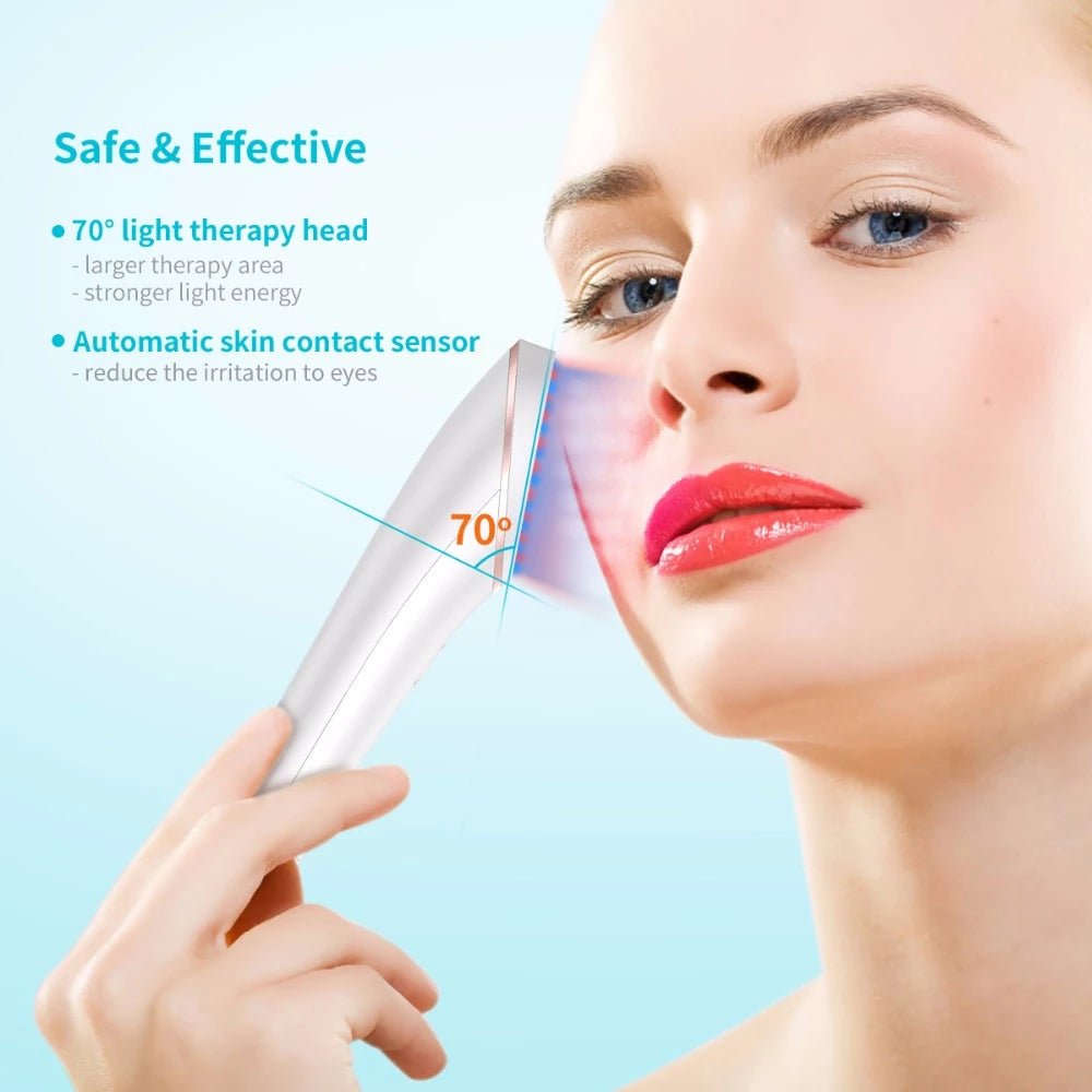 Acne Light Therapy Clearing Eraser with Blue Light Red Light Treatment Device.Wireless Rechargeable Device. - thatnatureworld