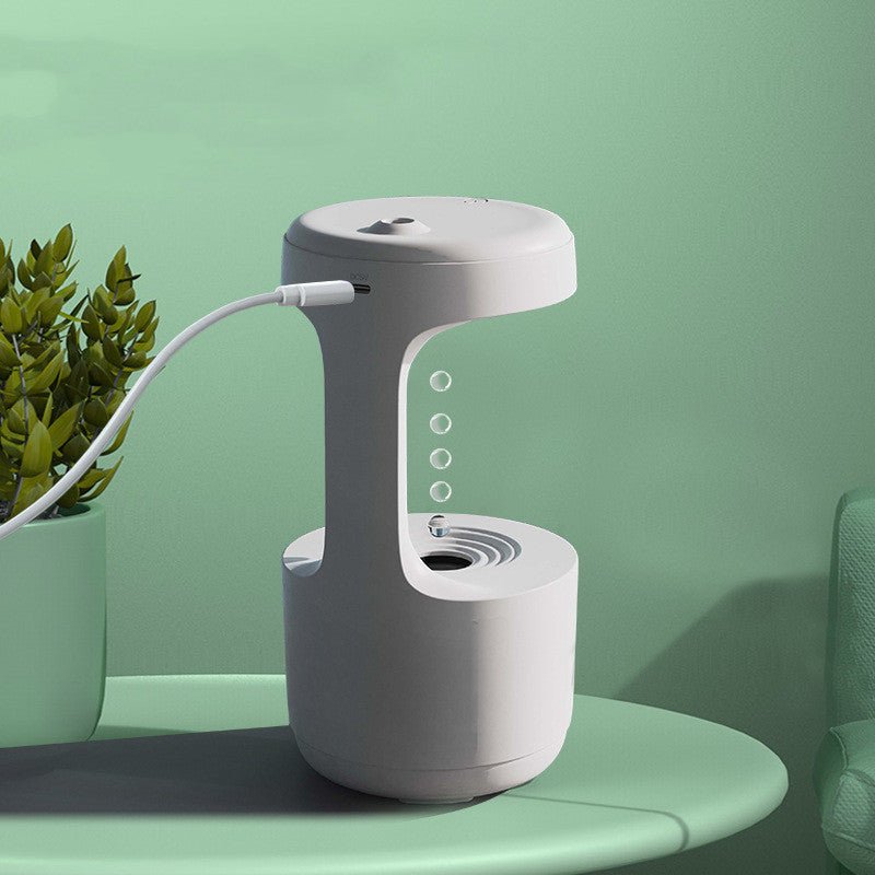 Bedroom Anti-Gravity Humidifier With Clock Water Drop Backflow Aroma Diffuser Large Capacity Office Bedroom Mute Heavy Fog Household Sprayer - thatnatureworld
