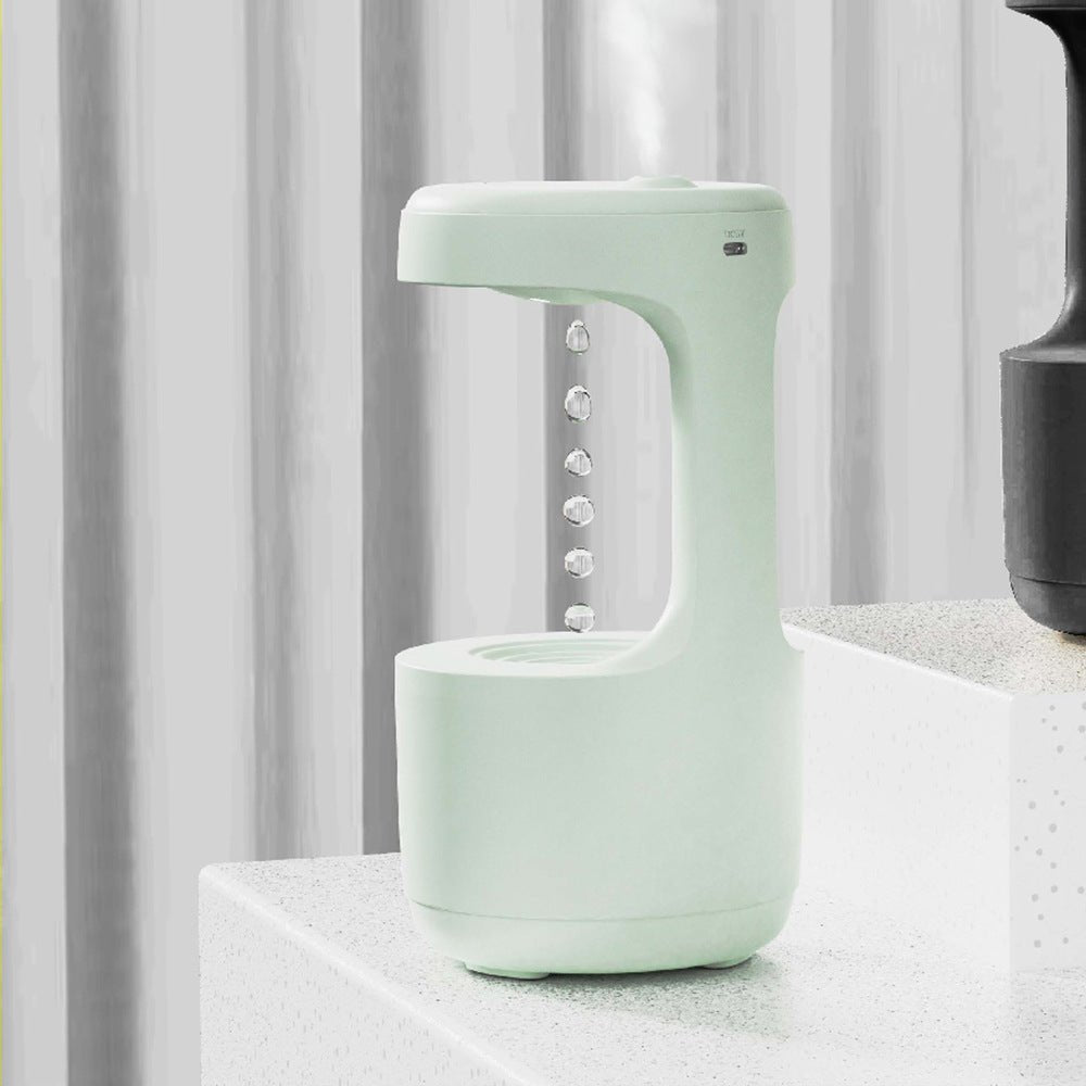 Bedroom Anti-Gravity Humidifier With Clock Water Drop Backflow Aroma Diffuser Large Capacity Office Bedroom Mute Heavy Fog Household Sprayer - thatnatureworld