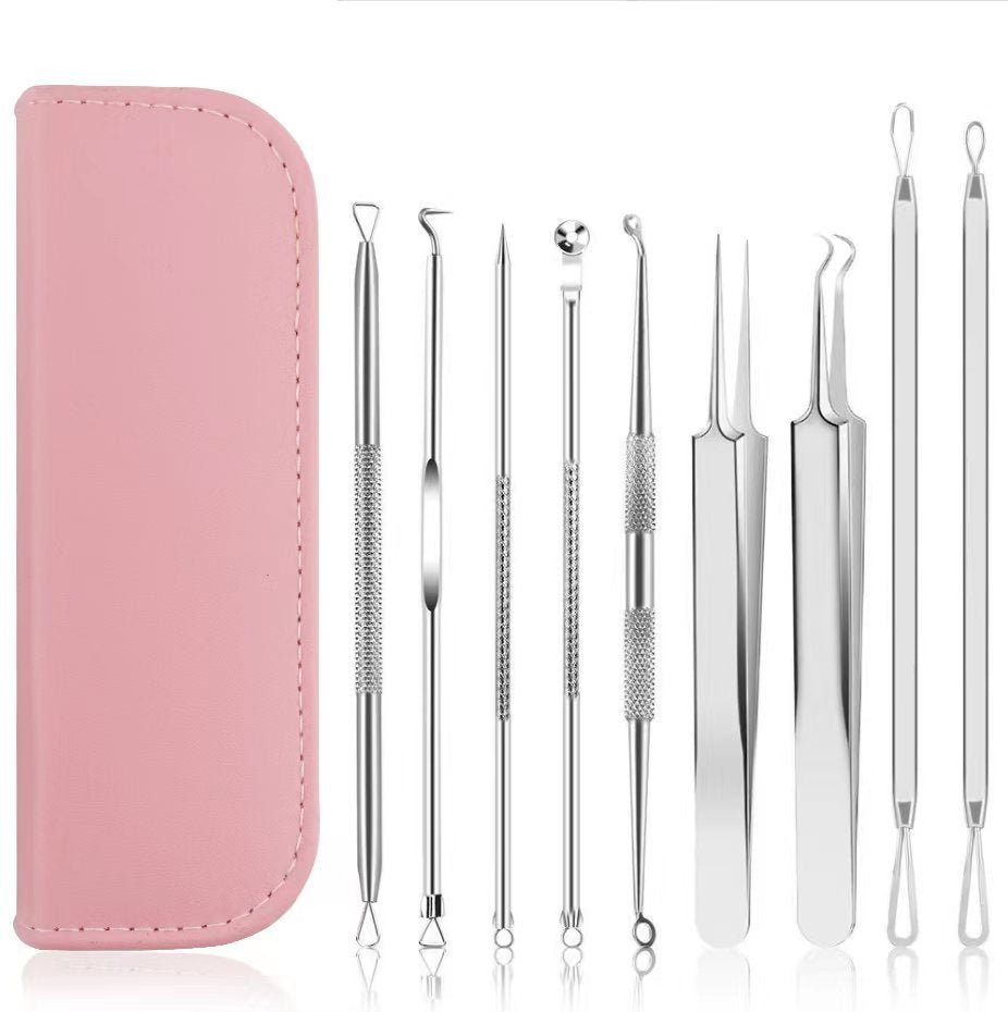 Blackhead Remover Blackhead Removal Suit Pimple Pin 9-piece Set - thatnatureworld