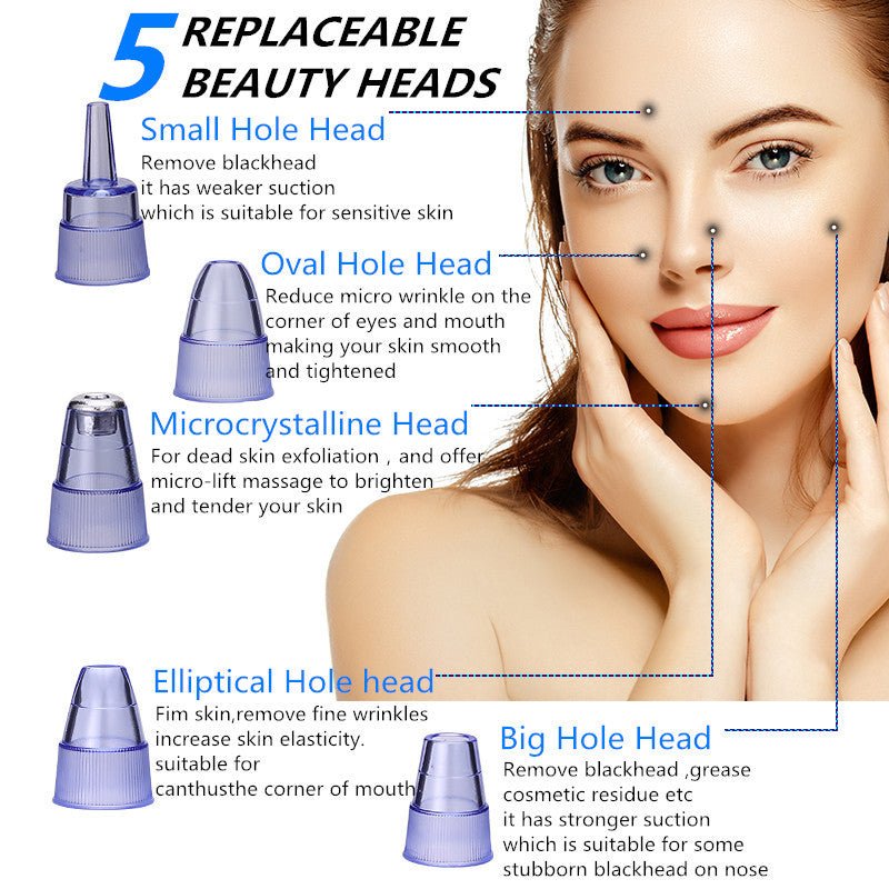 Black Dot Remover Acne Vacuum Suction. Black Head Pore Cleaning Beauty Skin Care Tool - thatnatureworld