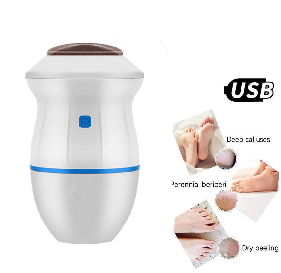 Electric Vacuum Foot Grinder File Machine Exfoliate Dead Skin Callus Remover Heel Removal Scraper Vacuums Grinding Head heel - thatnatureworld
