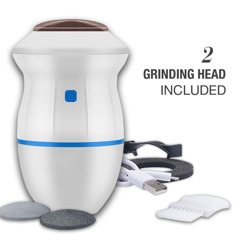 Electric Vacuum Foot Grinder File Machine Exfoliate Dead Skin Callus Remover Heel Removal Scraper Vacuums Grinding Head heel - thatnatureworld