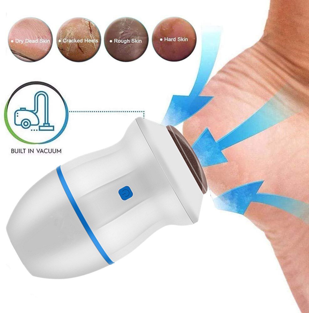 Electric Vacuum Foot Grinder File Machine Exfoliate Dead Skin Callus Remover Heel Removal Scraper Vacuums Grinding Head heel - thatnatureworld