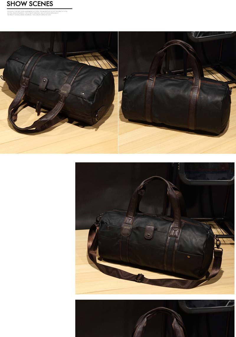 Hot Selling High Quality Male Travel Bag Fashion Handbags Oil Wax Large Capacity Designer Handbag Soft Skin Casual Travel Bags - thatnatureworld