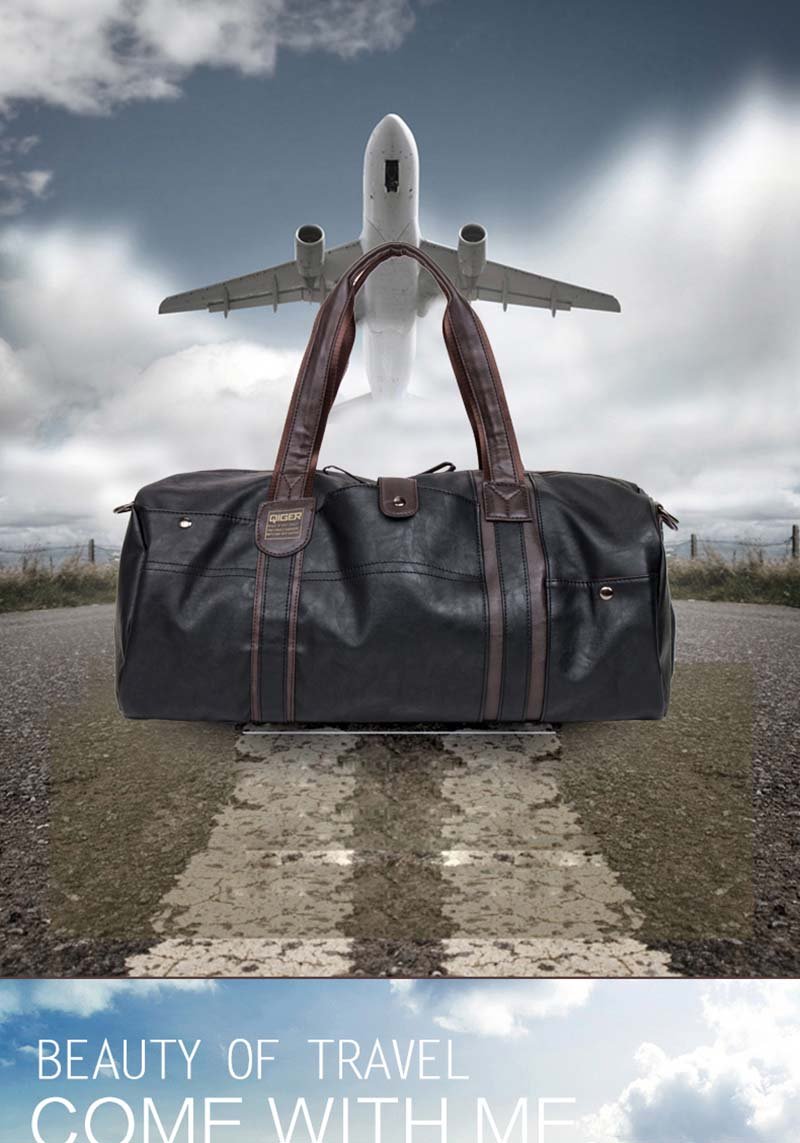 Hot Selling High Quality Male Travel Bag Fashion Handbags Oil Wax Large Capacity Designer Handbag Soft Skin Casual Travel Bags - thatnatureworld