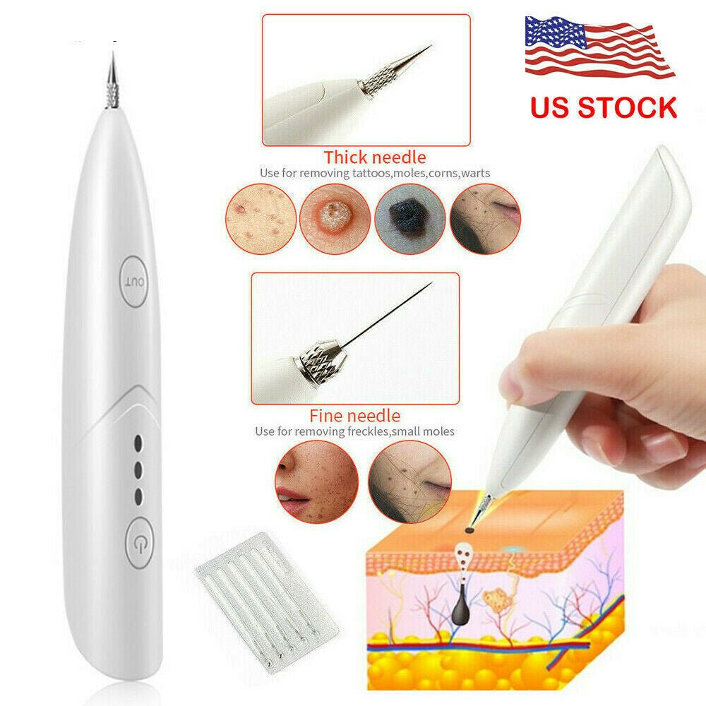 Ion Laser Freckle Skin Mole Dark Spot Remover Face Wart Tag Tattoo Removal Pen - thatnatureworld