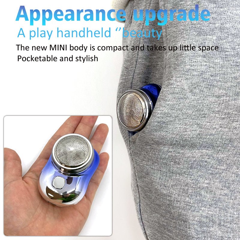 Mini Portable Face Cordless Shavers. Rechargeable USB Electric Shaver. Wet & Dry Painless Shaving For Men - thatnatureworld