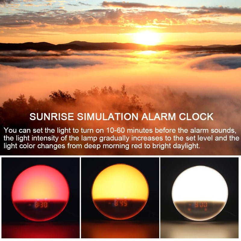Simulation Nature Sounds Sleeping Light Alarm Clock - thatnatureworld