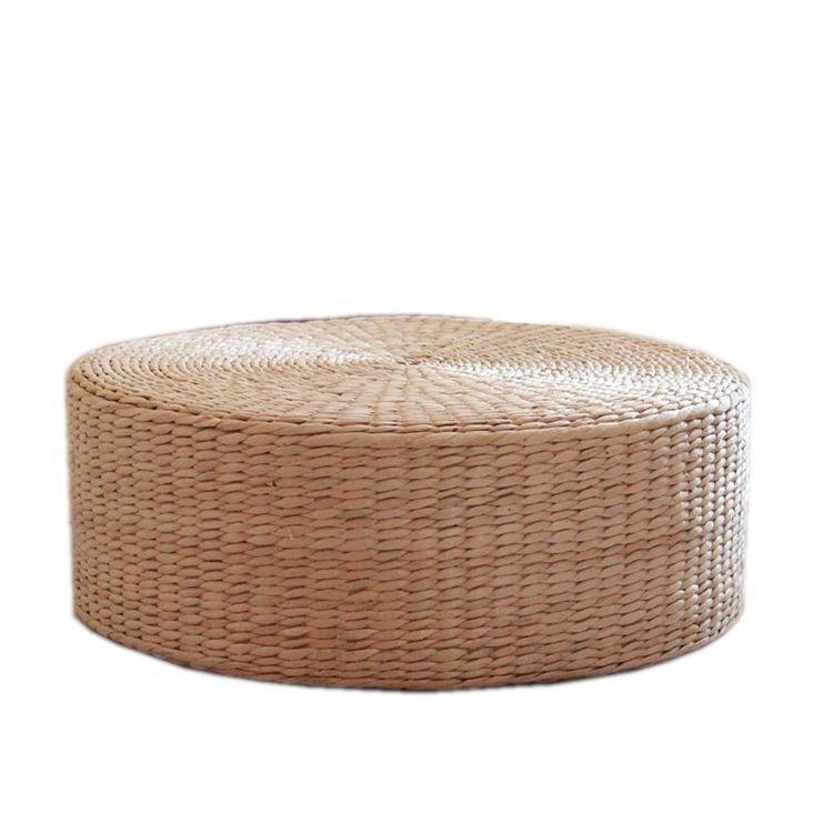 Straw Pastoral Futon Thicken Tatami Yoga Cushion Bay Window Mat - thatnatureworld