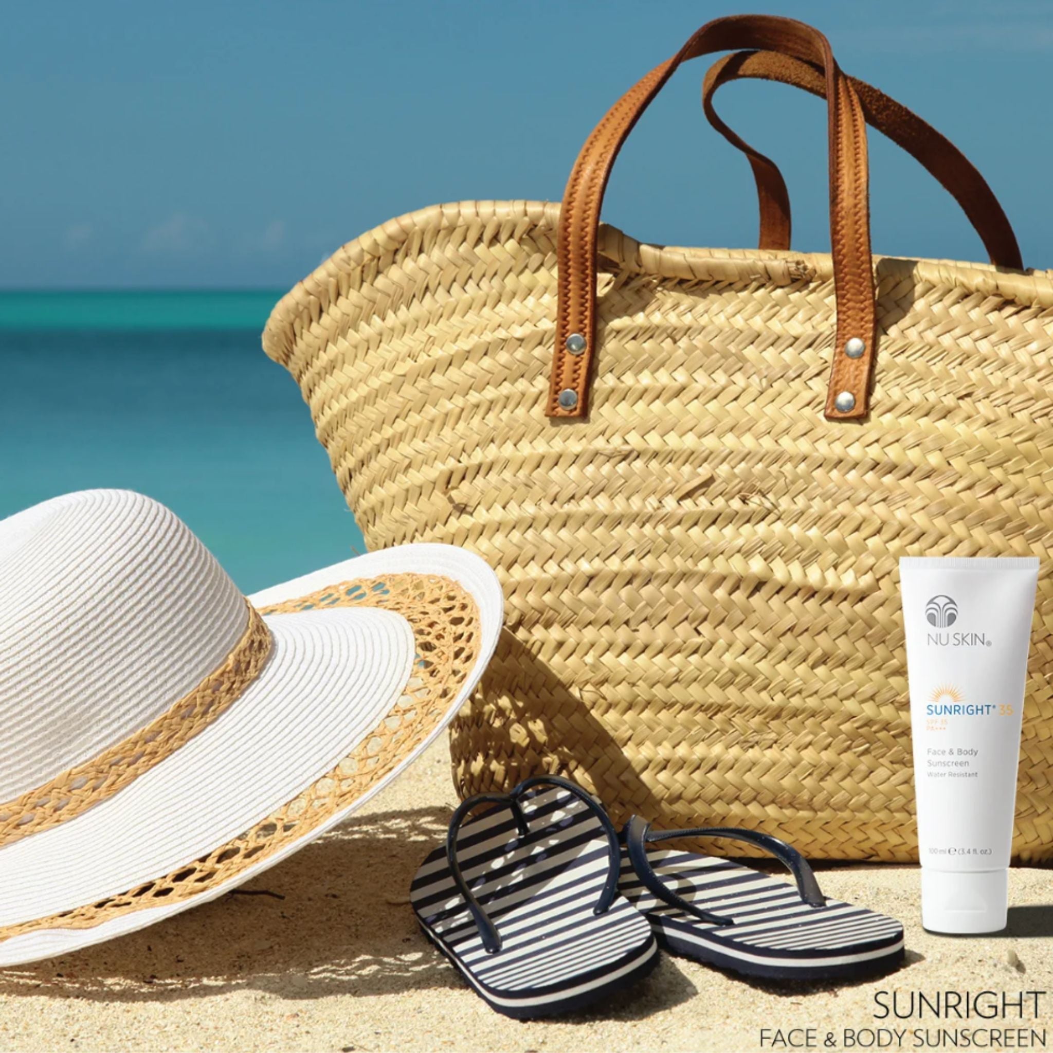 Sunright SPF 35 with Astaxanthin, Aloe Vera, Bisabolol, Panthenol - thatnatureworld