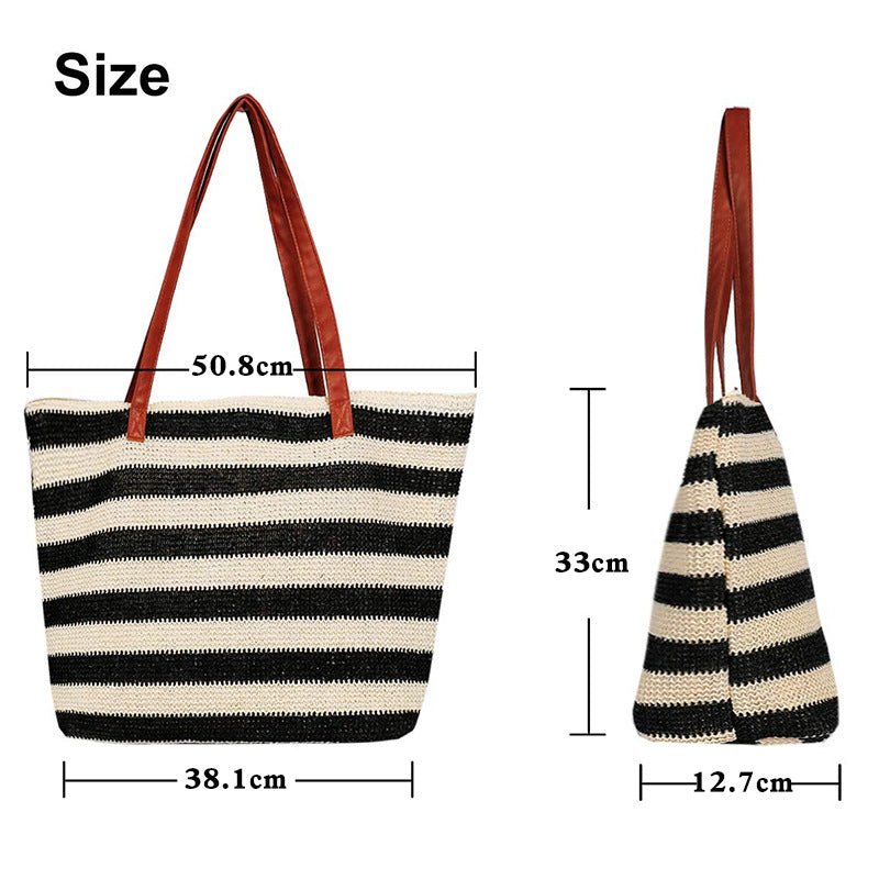 Women's Outdoor Popular Straw Beach Bag - thatnatureworld