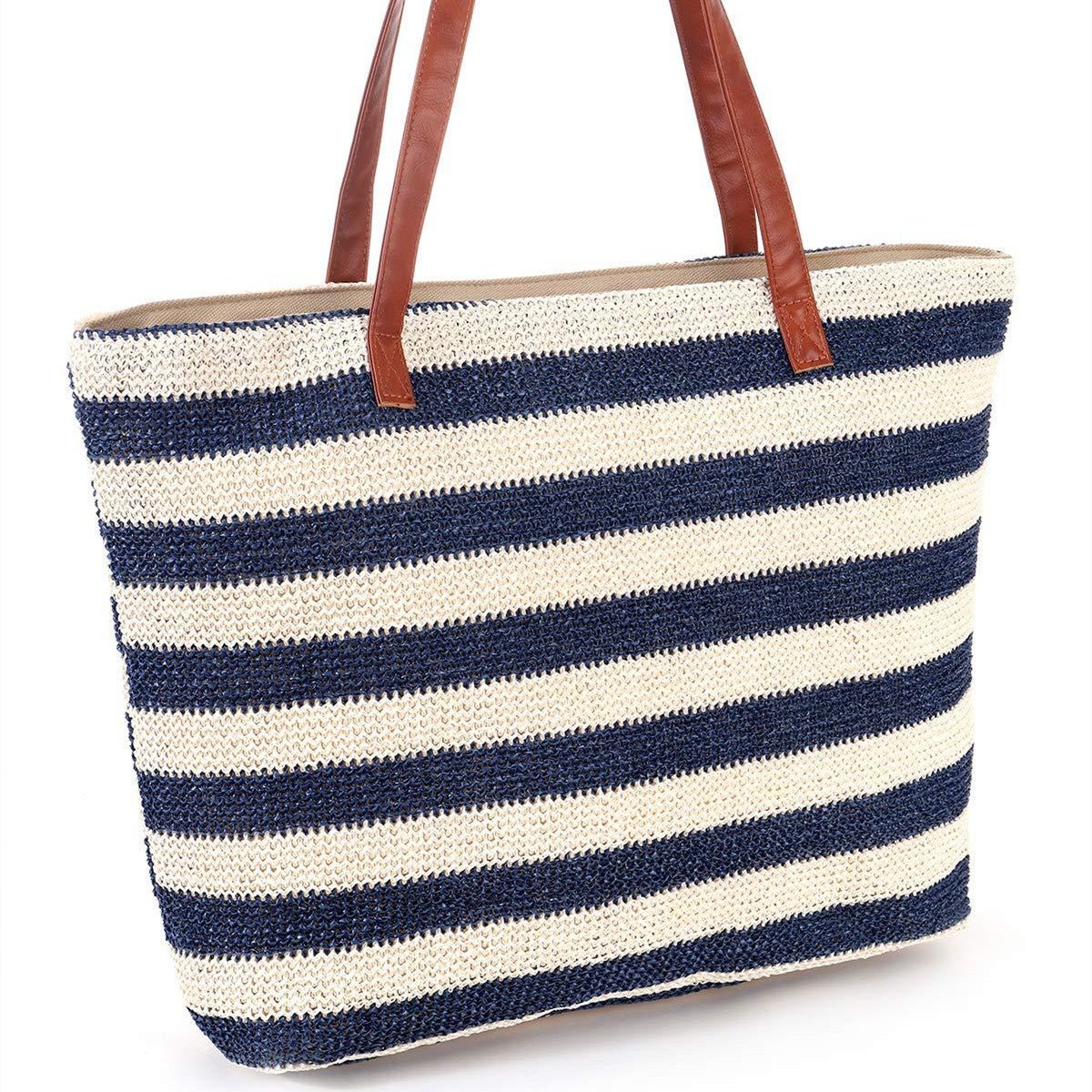 Women's Outdoor Popular Straw Beach Bag - thatnatureworld