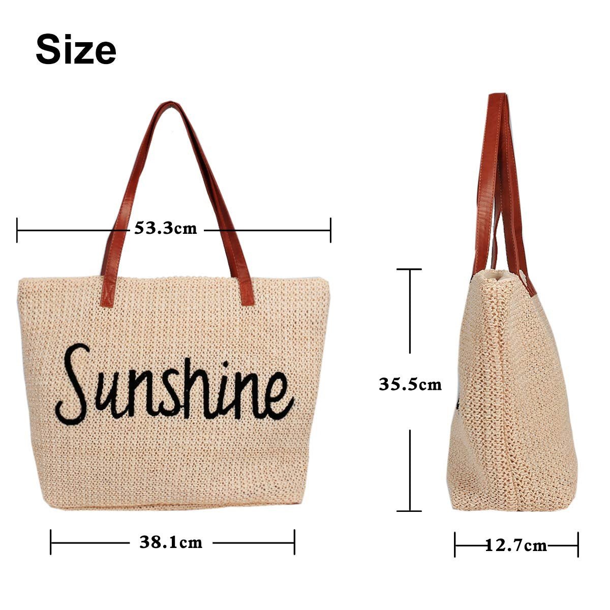 Women's Outdoor Popular Straw Beach Bag - thatnatureworld